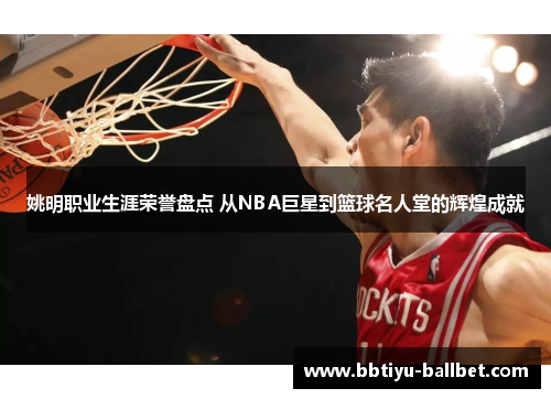 姚明职业生涯荣誉盘点 从NBA巨星到篮球名人堂的辉煌成就